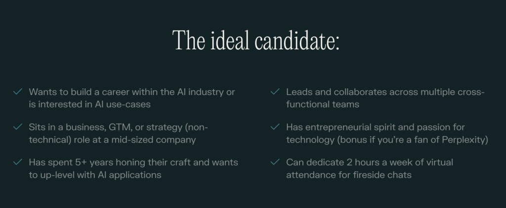 Perplexity AI Business Fellowship